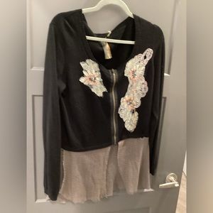 Arrata Silent Journey- eh Extremely Unique Embroidered and cropped sweater